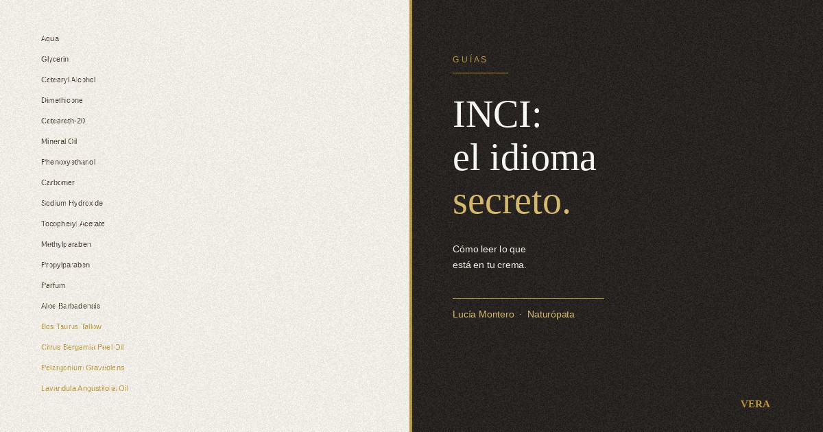 INCI ingredientes