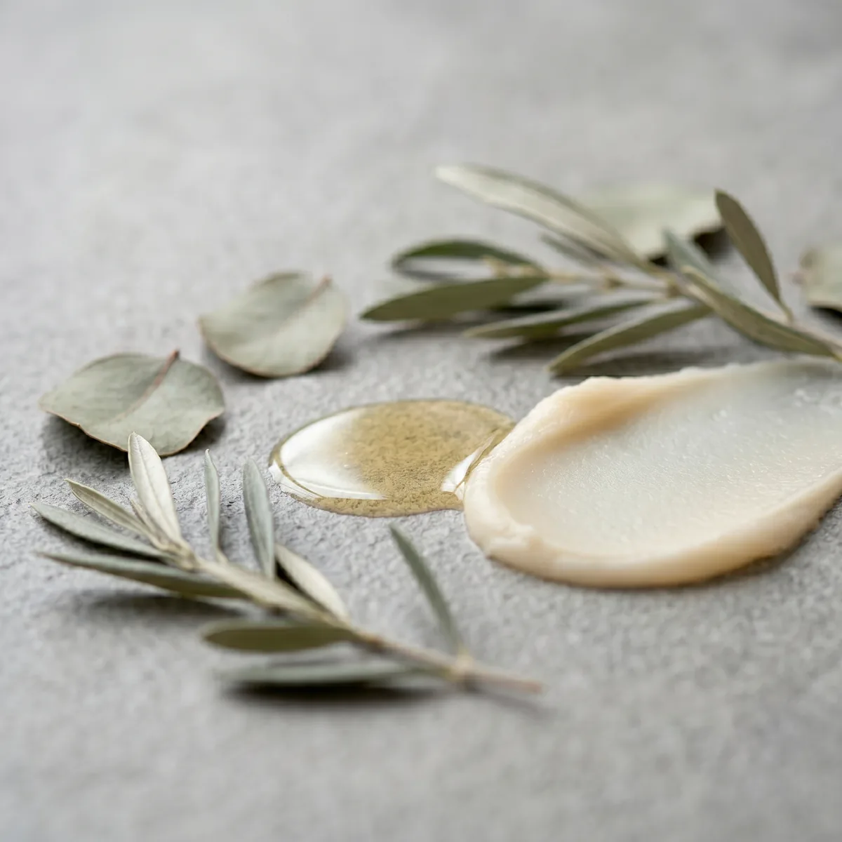Textura del bálsamo VERA con botanicals naturales